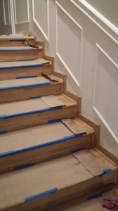 Renowacja schodów dębowych oraz listwowanie 